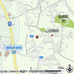 栃木県佐野市越名町378周辺の地図