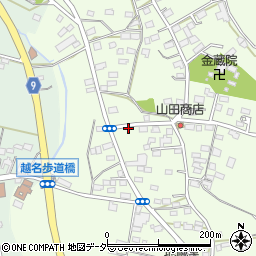 栃木県佐野市越名町377周辺の地図