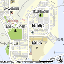 群馬県高崎市城山町周辺の地図