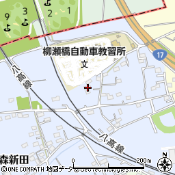 群馬県藤岡市森新田212周辺の地図