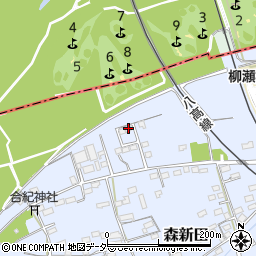 群馬県藤岡市森新田171-5周辺の地図