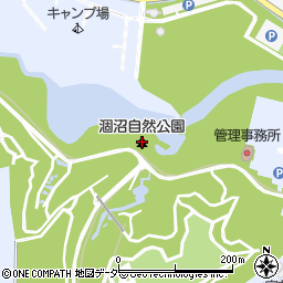 涸沼自然公園周辺の地図