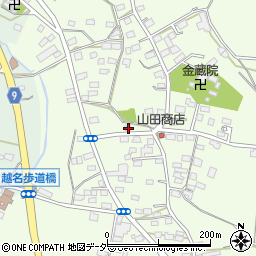 栃木県佐野市越名町383-1周辺の地図