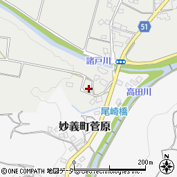 群馬県富岡市妙義町諸戸892-1周辺の地図