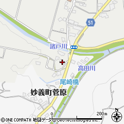 群馬県富岡市妙義町諸戸899周辺の地図