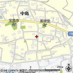 群馬県藤岡市中島350周辺の地図