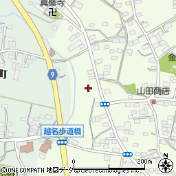 栃木県佐野市越名町273周辺の地図