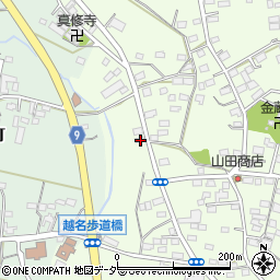 栃木県佐野市越名町271-1周辺の地図