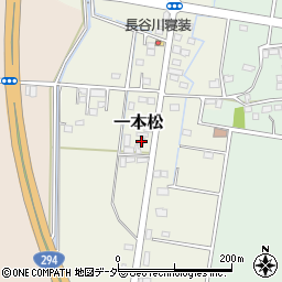 茨城県筑西市一本松368周辺の地図