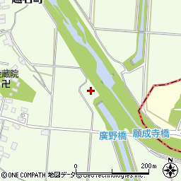栃木県佐野市越名町518-2周辺の地図