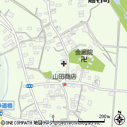 栃木県佐野市越名町799周辺の地図