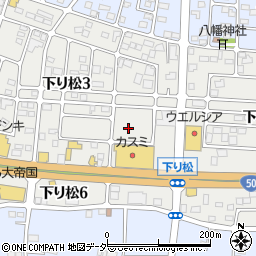 茨城県結城市下り松周辺の地図