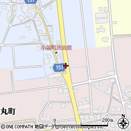 石川県加賀市水田丸町（ト）周辺の地図