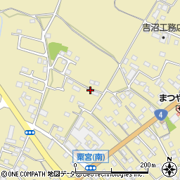 栃木県小山市粟宮周辺の地図