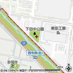 下田中公園周辺の地図