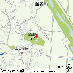 栃木県佐野市越名町427-1周辺の地図