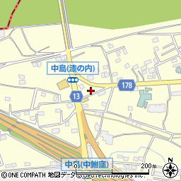 群馬県藤岡市中島554-1周辺の地図