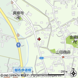 栃木県佐野市越名町810周辺の地図
