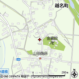 栃木県佐野市越名町794周辺の地図