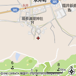 石川県加賀市永井町周辺の地図