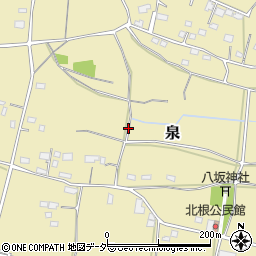 茨城県笠間市泉周辺の地図