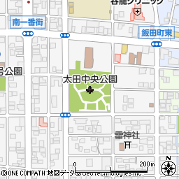 太田中央公園周辺の地図