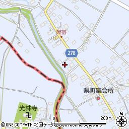 栃木県足利市県町1458-1周辺の地図