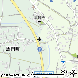 佐野馬門郵便局周辺の地図