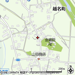 栃木県佐野市越名町793-1周辺の地図