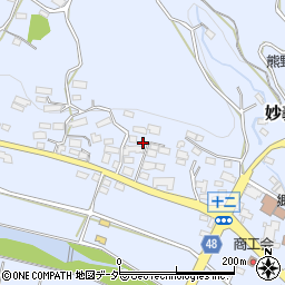 群馬県富岡市妙義町上高田375-2周辺の地図