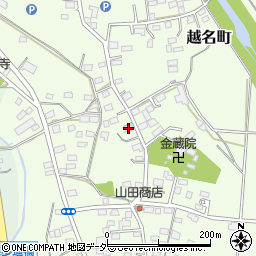 栃木県佐野市越名町792周辺の地図