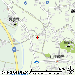 栃木県佐野市越名町813周辺の地図