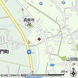 栃木県佐野市越名町267周辺の地図