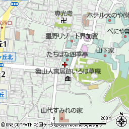 石川県加賀市山代温泉万松園通周辺の地図