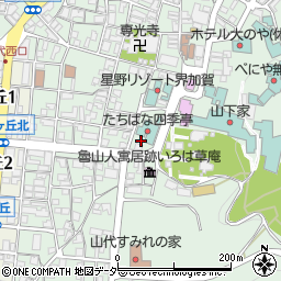 石川県加賀市山代温泉（万松園通）周辺の地図
