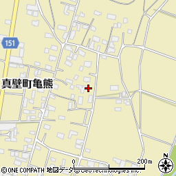 茨城県桜川市真壁町亀熊周辺の地図