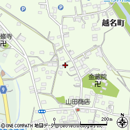 栃木県佐野市越名町787周辺の地図