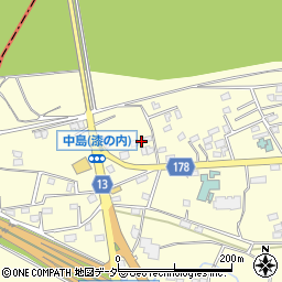 群馬県藤岡市中島556周辺の地図