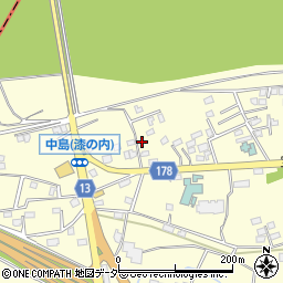 群馬県藤岡市中島572-4周辺の地図