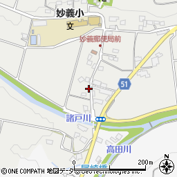 群馬県富岡市妙義町諸戸90-3周辺の地図