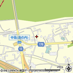 群馬県藤岡市中島572-5周辺の地図