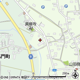 栃木県佐野市越名町266周辺の地図