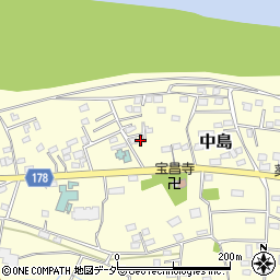 群馬県藤岡市中島69-8周辺の地図