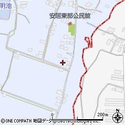 茨城県笠間市安居1175周辺の地図