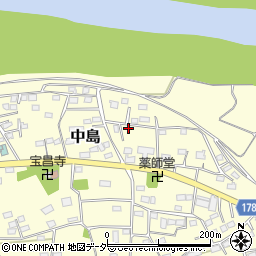 群馬県藤岡市中島89-3周辺の地図