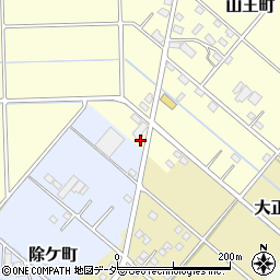 群馬県伊勢崎市山王町1586周辺の地図