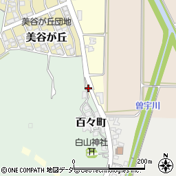 石川県加賀市曽宇町（ハ）周辺の地図
