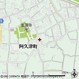 群馬県高崎市阿久津町周辺の地図