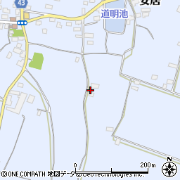 茨城県笠間市安居1218周辺の地図