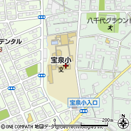 太田市　宝泉児童館周辺の地図